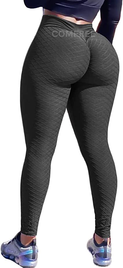 comfree scrunch leggings for women butt lift tik tok ruched booty leggings workout anti