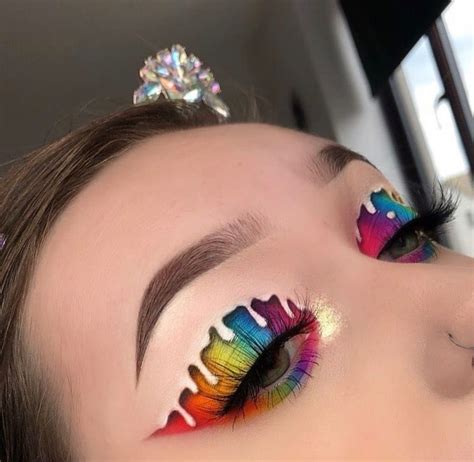 Rainbow Melt Makeup Eye Looks Eye Makeup Art Crazy Makeup Artistry
