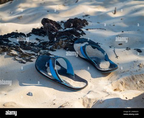 Thongs On The Beach Stock Photo Alamy