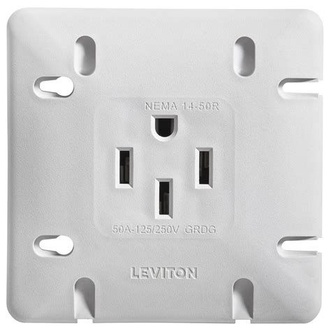 Leviton Range Receptacle 50a White 1279 S50 —