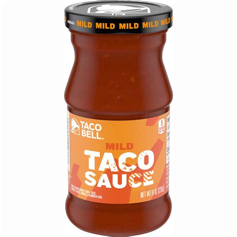 Taco Bell Mild Taco Sauce 8 Oz Bottle