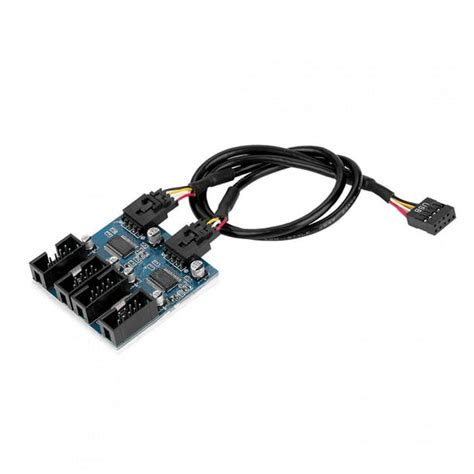 ebtools 9 pin usb header motherboard 9 pin usb header male 1 to 4 female extension splitter