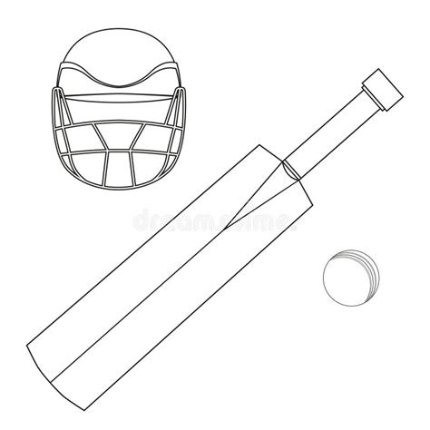 Cricket Bat Drawing For Kids