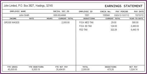 Free Pay Stub Template For 1099 Employee Tutore Org Master Of Documents