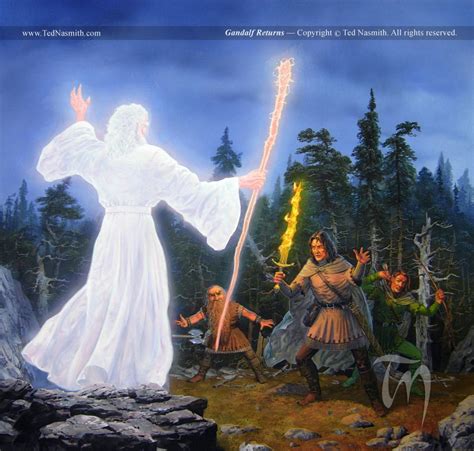 Gandalf The White By Ted Nasmith Gandalf Gandalf The White The Two