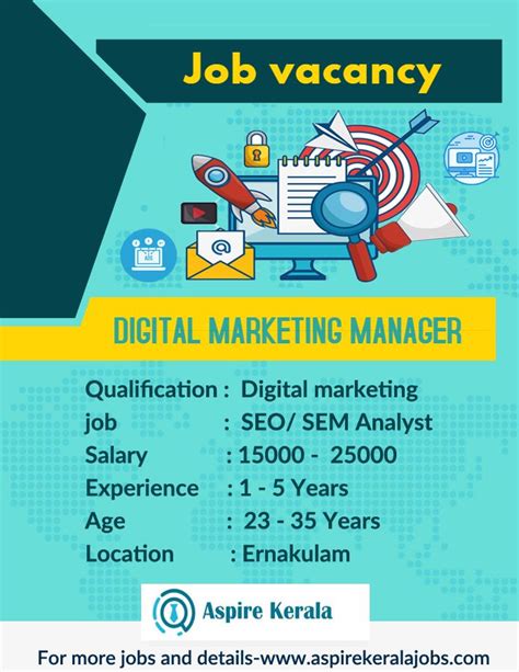 The hiring manager is responsible for the creation of the job opening and obtaining the necessary approval prior to the inclusion of the job opening in the compendium. Best job consultancy in kerala with overall vacancy | Hiring poster, Marketing manager
