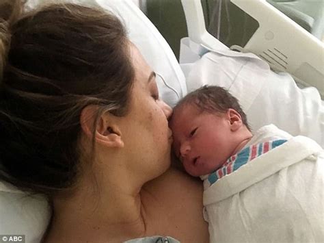 Ginger Zee Introduces Her Son Miles To Her Gma Colleagues Daily Mail