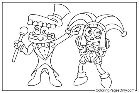 The Amazing Digital Circus Coloring Pages - Coloring Pages For Kids And