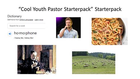 Cool Youth Pastor Starterpack Starterpack Rstarterpacks