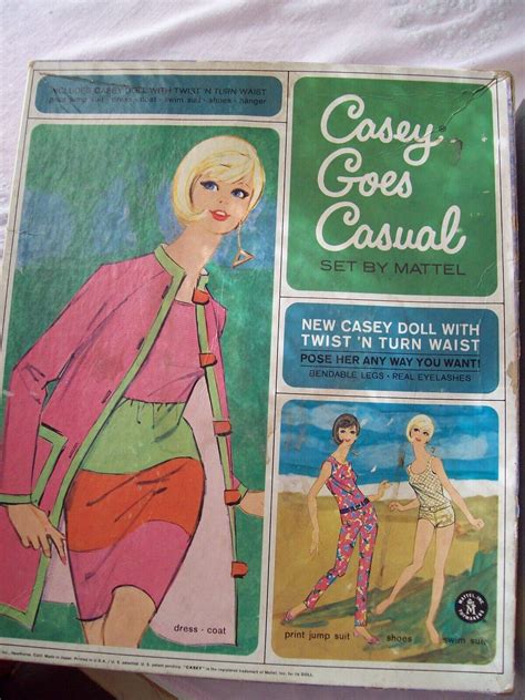 vintage mattel barbie rare sears casey goes casual t set outfit mint in box ebay