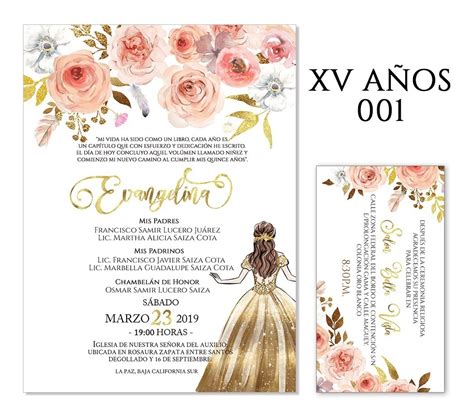 Invitaciones De 15 Anos Ejemplos