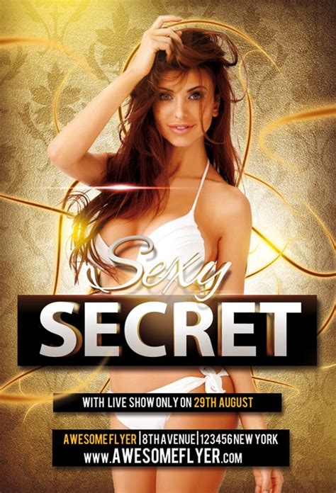Sexy Secret Free Psd Flyer Stockpsd