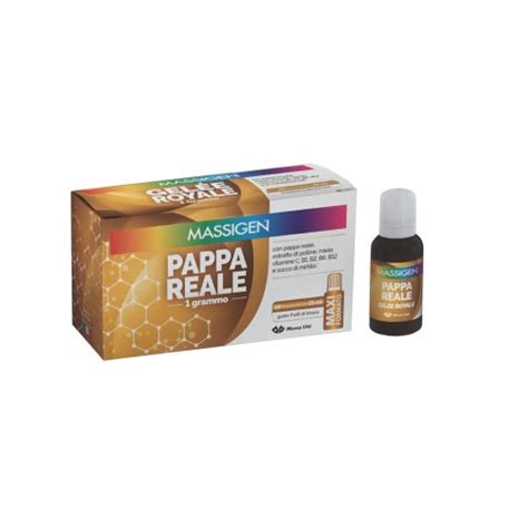 Massigen Pappa Reale 10 Flaconcini 25ml Farmacie Vigorito