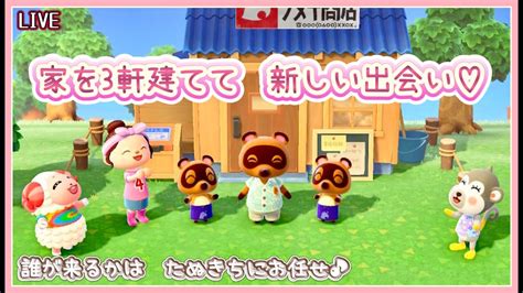 【あつ森】新しい住民さんとの出会い♡橋＆お家を3軒建てる！！【あつまれどうぶつの森】 Youtube