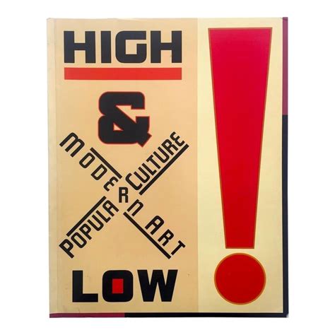 High And Low Modern Art Popular Culture Rare Vintage 1990 Museum Of