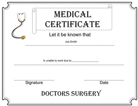 10 Medical Certificate Samples Ms Word Excel And Pdf Formats Samples