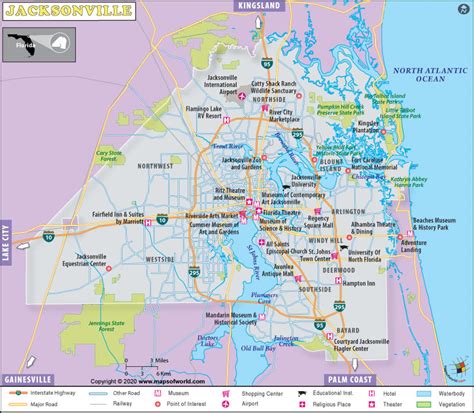 Jacksonville Map Jacksonville Florida Map
