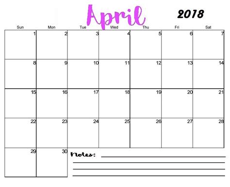 20 April Calendar Printable Free Download Printable Calendar Templates ️