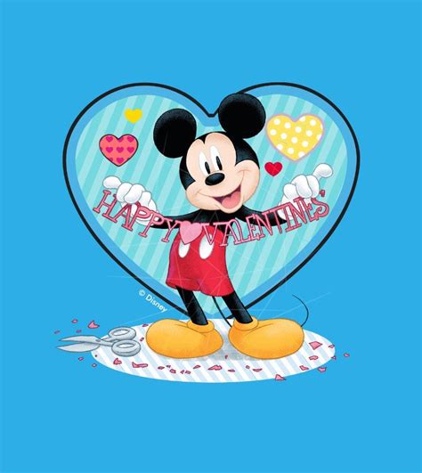 Mickey Mouse Happy Valentines Day Cutout Png Free Download Files