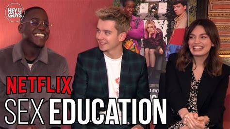 Sex Education Asa Butterfield Emma Mackey And Ncuti Gatwa On Netflixs