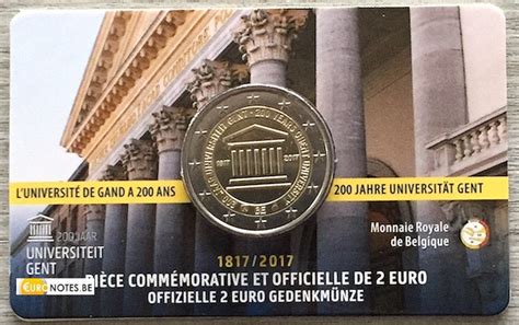 2 Euro België 2017 Universiteit Gent Bu Fdc Coincard Fr