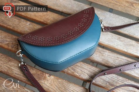 Small Leather Shoulder Bag Pattern Crossbody Bag Pdf Pattern Bag