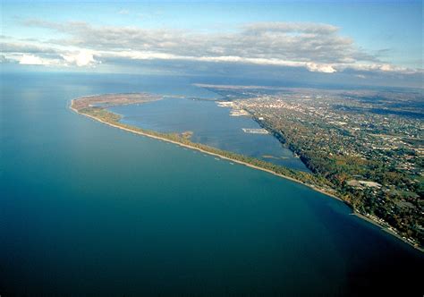 Aerial view of Presque Isle State Park in Erie, Pennsylvania image