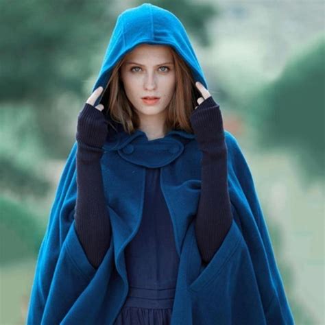 Zogaa Winter Women Cloak High Quality Female Vintage Thick Hooded Floor