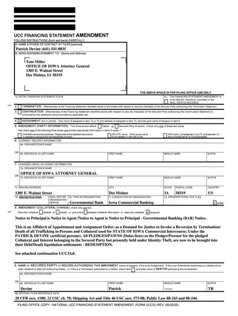 Ucc Assignment Patrick Devine Fill Online Printable Fillable