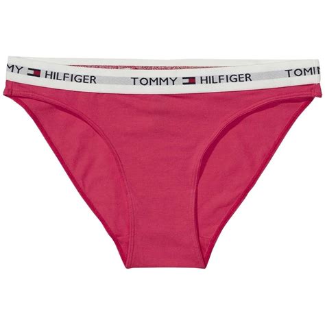 Tommy Hilfiger Womens Iconic Cotton Bikini Brief Raspberry