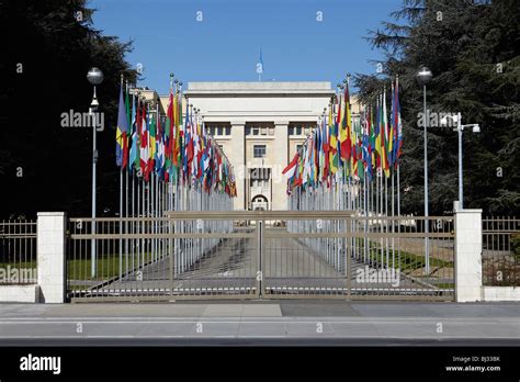 The United Nations European Headquarters Office Building In Geneva