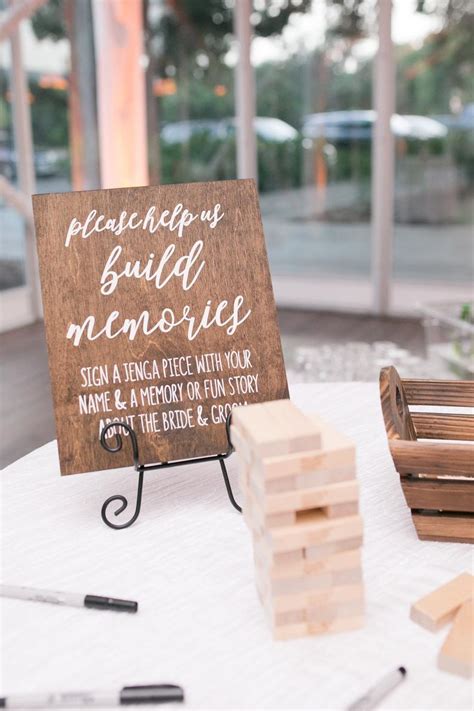 How To Make A Jenga Guest Book For Your Wedding Emmaline Bride®