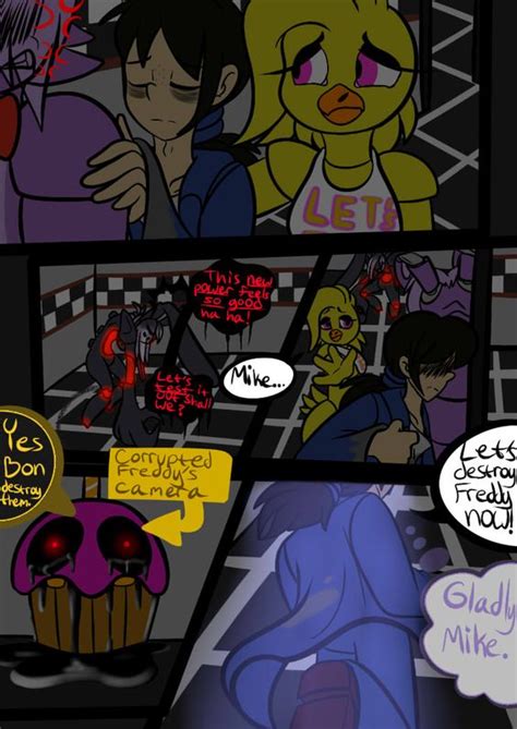 foxy x chica comic page 52 done by renee moonveil on deviantart five night s at freddy s