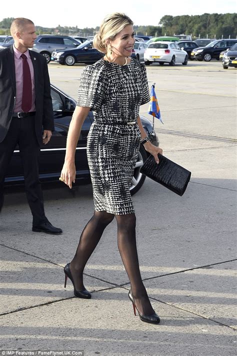 Queen Maxima Wears A Chic Silk Dress At The Future Of Finance