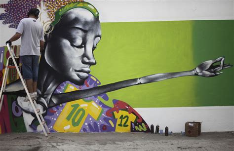 est100 一些攝影 some photos Brazilian graffiti art World Cup themed