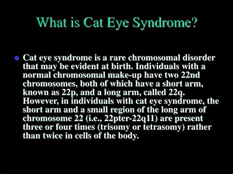 Ppt Cat Eye Syndrome Powerpoint Presentation Free Download Id1456902