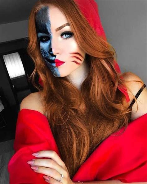 23 Easy Halloween Costumes Using Only Makeup Red Hair Halloween