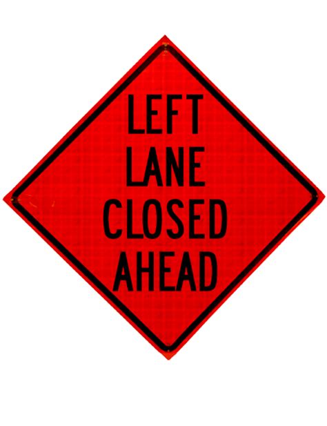 Left Lane Closed Ahead W20 5