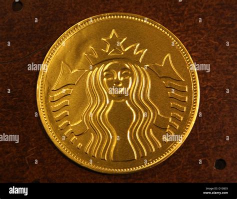 Starbucks Chocolate Coin Starbucks Coffee Shop Signs London England Uk