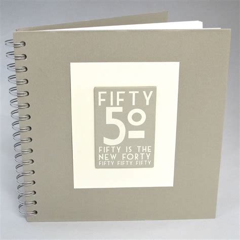 50th Birthday Memories Album Keepsake Book ~ Boxed By Chapel Cards