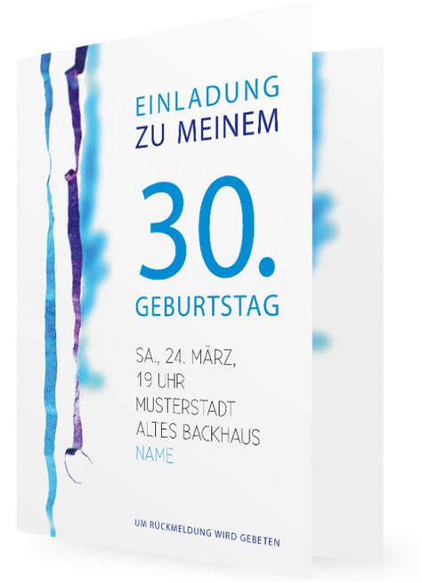Die erste und grundlegende sache. Originelle Einladungskarten zum 30. Geburtstag | Familieneinladungen.de