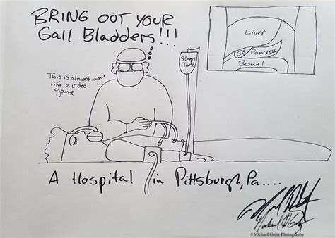 Cartoons From My Gallbladder Surgery Last Year By Michael Goltz Medium