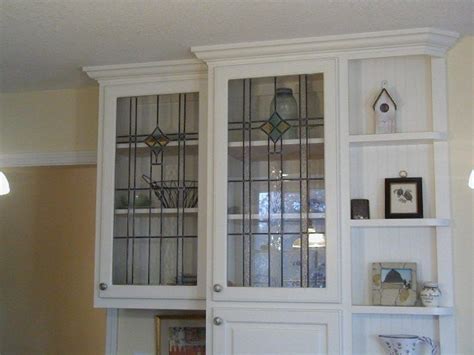 Gorgeous Frameless Glass Kitchen Cabinet Doors Stained Glass Cabinets