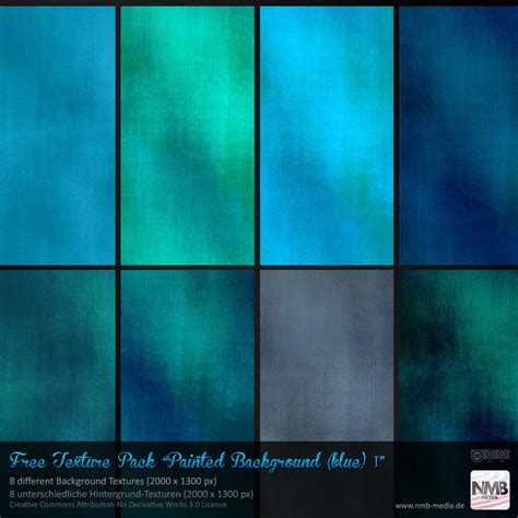 Texture Stock Pack 1 Painted Backgrounds Blue By Hexe78 On Deviantart