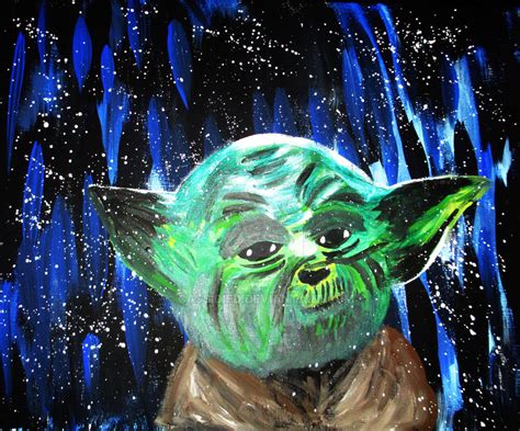 Yoda Acrylic Paint By Cassidied On Deviantart