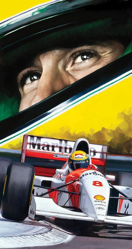 Ayrton Senna Artwork Poster By Sheraz A
