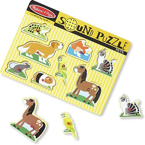 Melissa And Doug Pets Sound Puzzle Uk Toys And Games