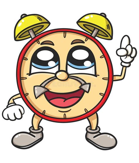 Funny Alarm Clock Character Stock Vector Illustration Of Clipart