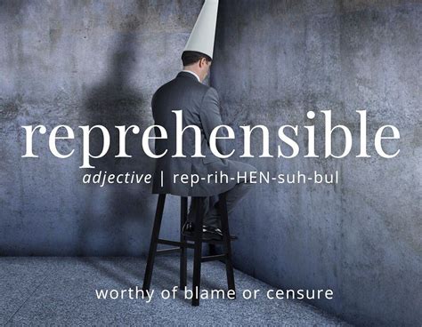 Reprehensible English Language Vocabulary Adjectives