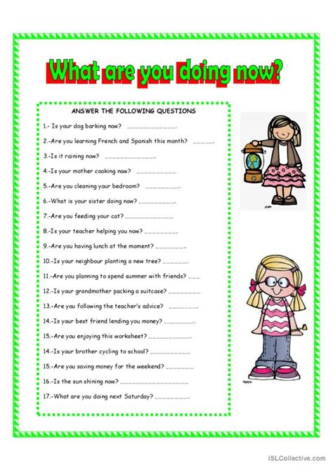 What Are You Doing Now English Esl Worksheets Pdf And Doc